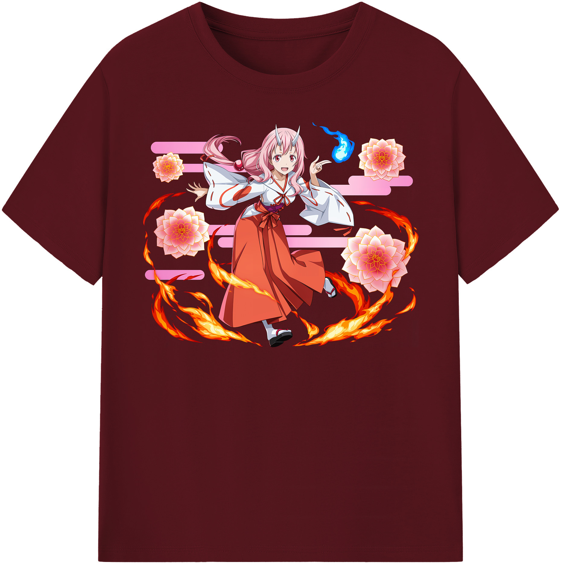 （画像用） 転スラ Regarding Reincarnated to Slime 綿100％半袖Tシャツ（フロントプリント）